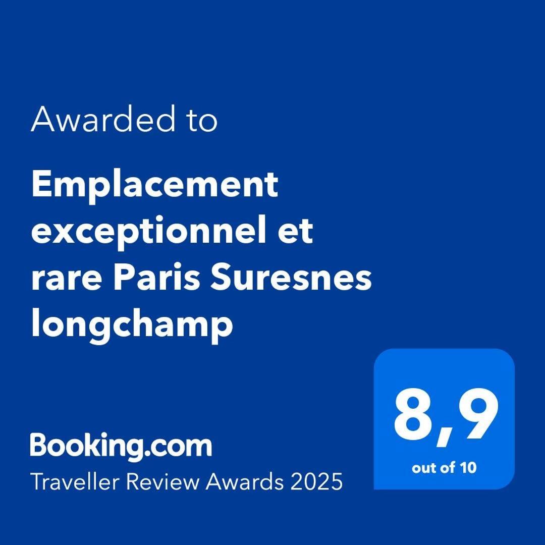 Emplacement Exceptionnel Et Rare Paris Suresnes Longchamp Exterior foto